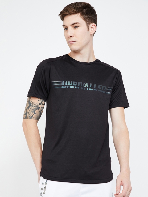 

Kappa Men Black Printed Round Neck T-shirt