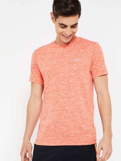 

Kappa Men Orange Solid Round Neck T-shirt