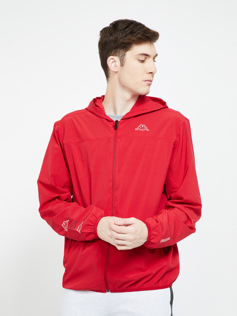

Kappa Men Red Solid Sporty Jacket