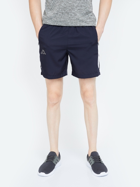 

Kappa Men Navy Blue Solid Regular Fit Regular Shorts