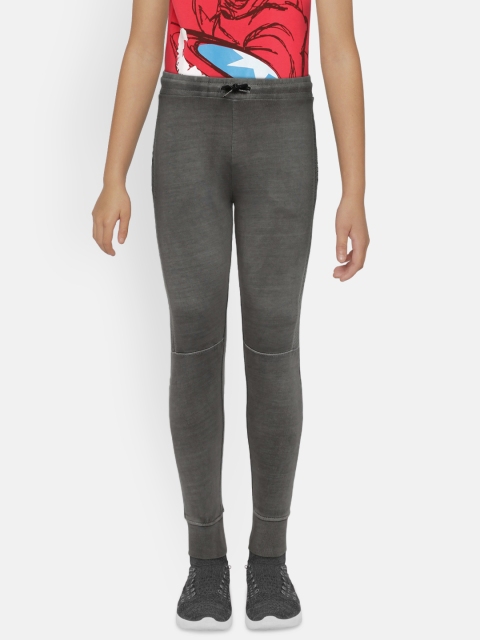 

Lee Cooper Boys Charcoal Grey Solid Joggers
