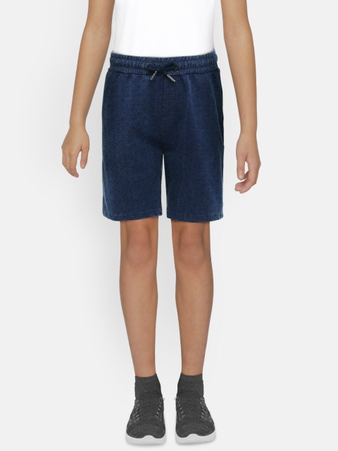 

Lee Cooper Boys Navy Blue Printed Regular Fit Shorts