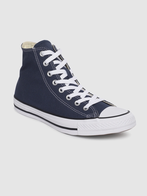 

Converse Unisex Navy Blue Solid Mid-Top Sneakers
