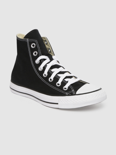 

Converse Unisex Black Solid Mid-Top Sneakers