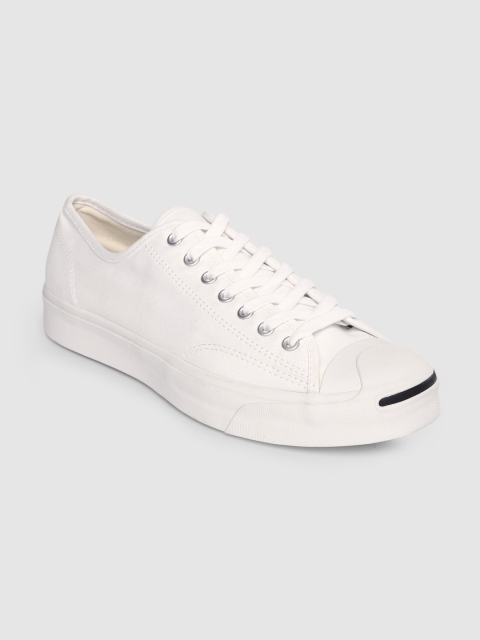 

Converse Unisex White Solid Sneakers