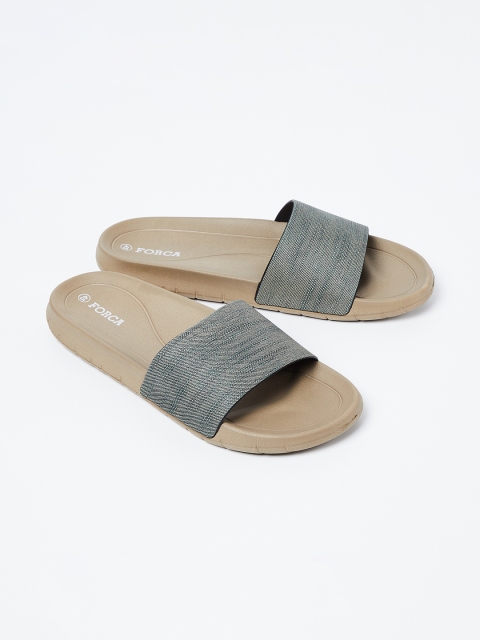 

Forca by Lifestyle Men Grey Solid Sliders