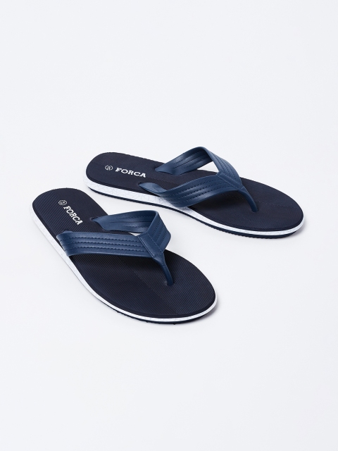 

Forca by Lifestyle Men Navy Blue Solid Thong Flip-Flops
