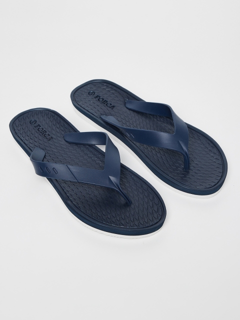 

Forca by Lifestyle Men Navy Blue Solid Thong Flip-Flops