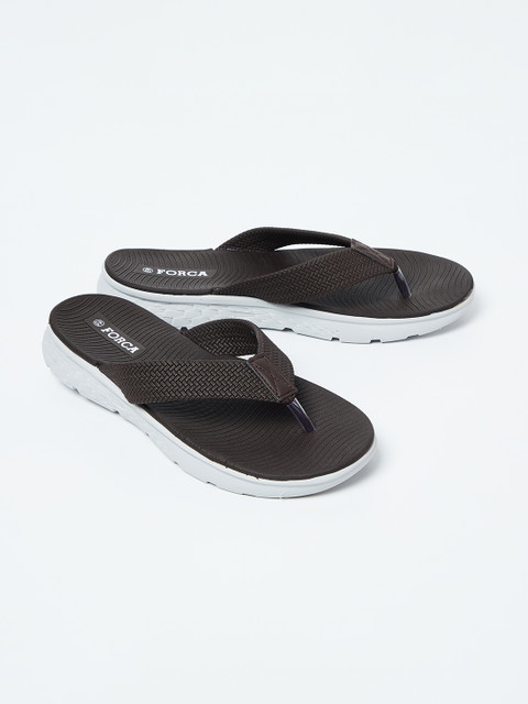 

Forca by Lifestyle Men Brown Self Design Thong Flip-Flops