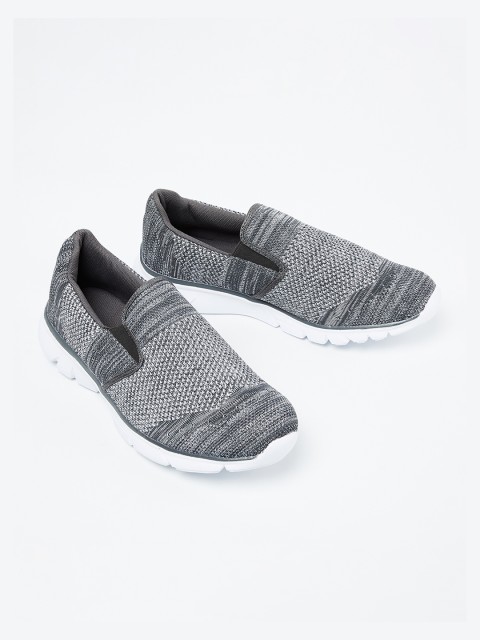 

Forca by Lifestyle Men Grey Woven Design Slip-On Sneakers