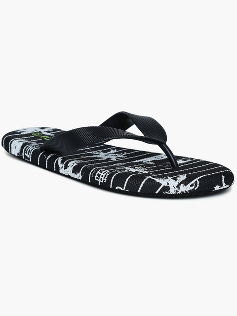 

Forca by Lifestyle Men Black Printed Thong Flip-Flops