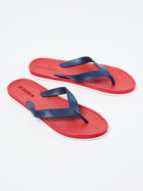 

Forca by Lifestyle Men Red & Blue Solid Thong Flip-Flops