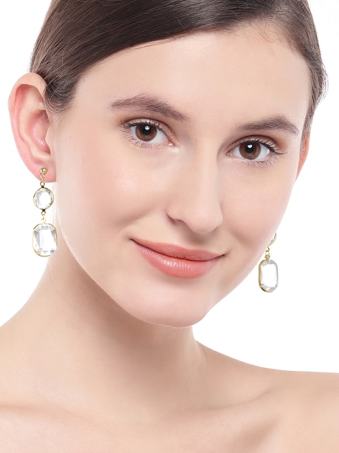 

OOMPH Gold-Plated Square Drop Earrings
