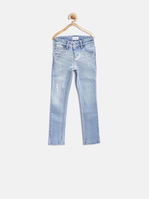

Gini and Jony Girls Blue Washed Slim Stretchable Jeans