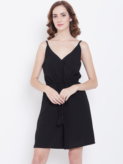 

DODO & MOA Black Solid Playsuit