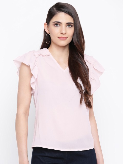 

DODO & MOA Women Pink Solid Top
