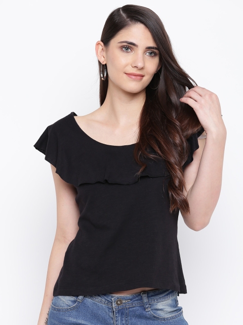 

DODO & MOA Women Black Solid Top