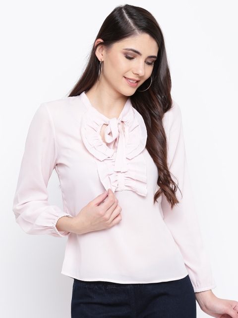 

DODO & MOA Women Pink Solid Top