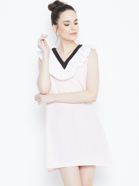 

DODO & MOA Women Pink A-Line Dress
