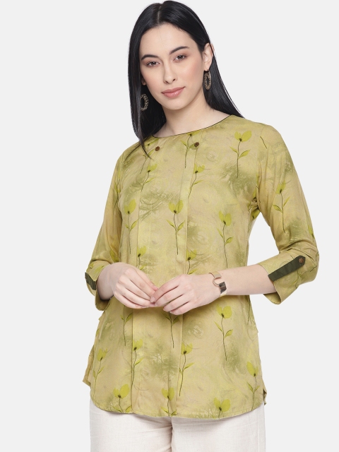 

Soch Light Green Printed Tunic