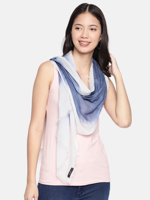 

Ayesha Blue & White Dyed Scarf