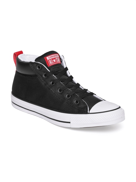 

Converse Street Uniform Chuck Taylor Men Black Solid Mid-Top Sneakers