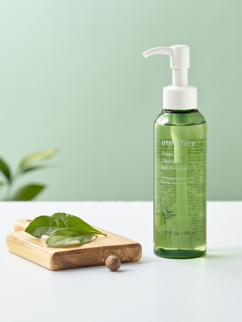 

Innisfree Unisex Green Tea Cleansing Gel-to-Foam 150 ml