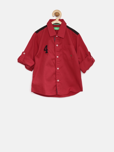 

Palm Tree by Gini & Jony Boys Red Shirt