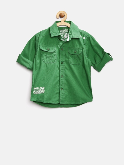 

Palm Tree by Gini & Jony Boys Green Shirt