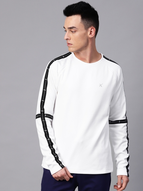 

HRX by Hrithik Roshan Men White Rapid Dry Solid Sweatshirt
