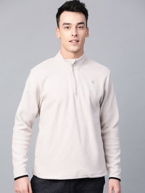 

HRX by Hrithik Roshan Outdoor Men Grey Solid Fleece Sweatshirt