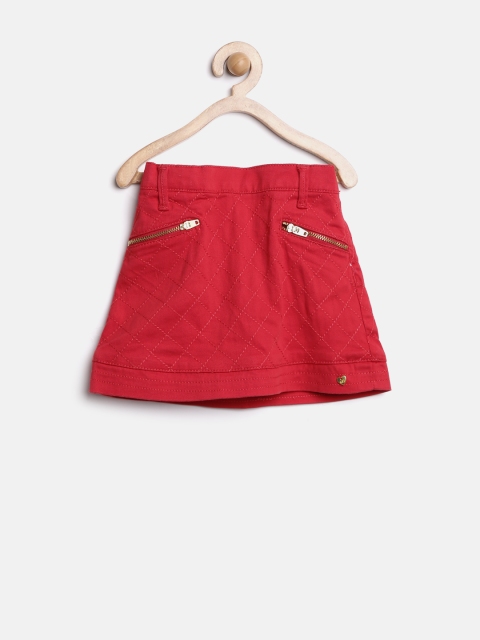 

Gini & Jony Girls Red A-Line Skirt