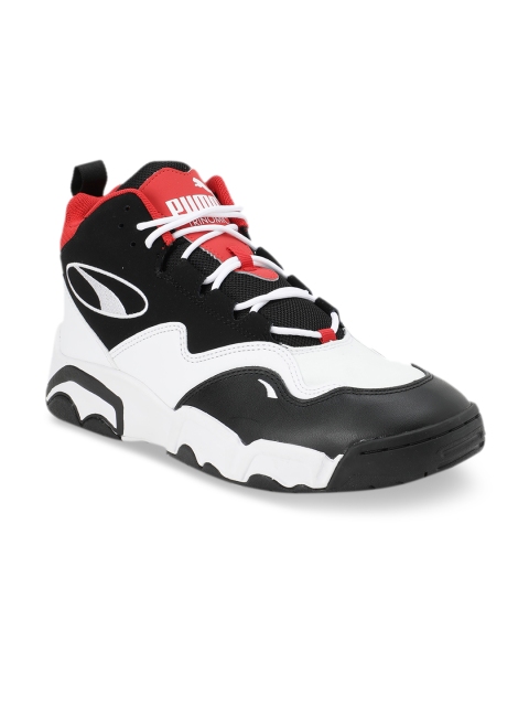 

Puma Unisex Black Source Mid Sneakers