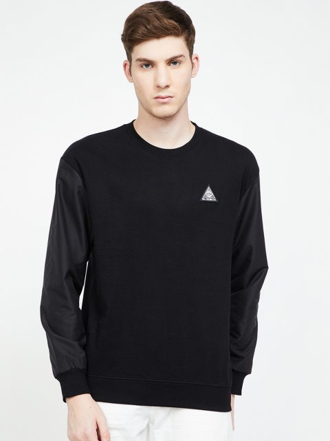 

Forca by Lifestyle Men Black Solid Sweatshirt