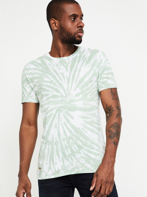 

Forca by Lifestyle Men Green Printed Round Neck T-shirt