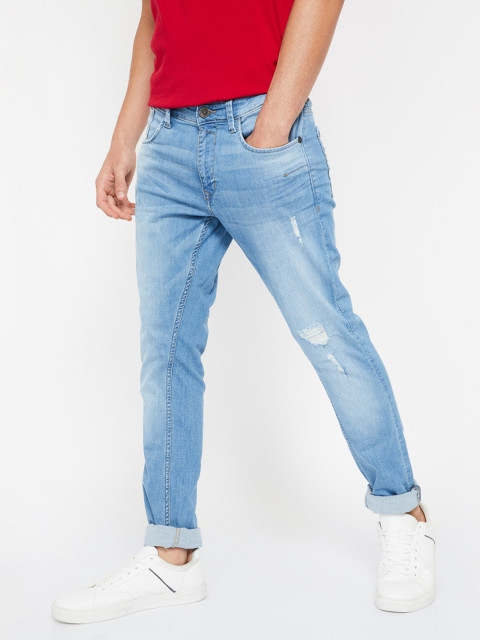 

Forca by Lifestyle Men Blue Skinny Fit Mid-Rise Mildly Distressed Jeans