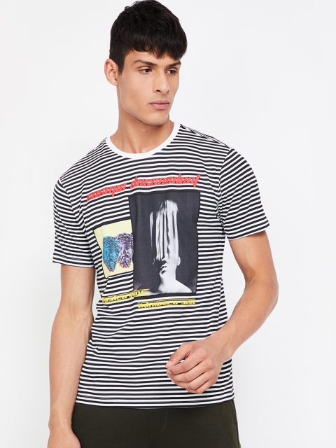 

Forca by Lifestyle Men White Printed Round Neck T-shirt