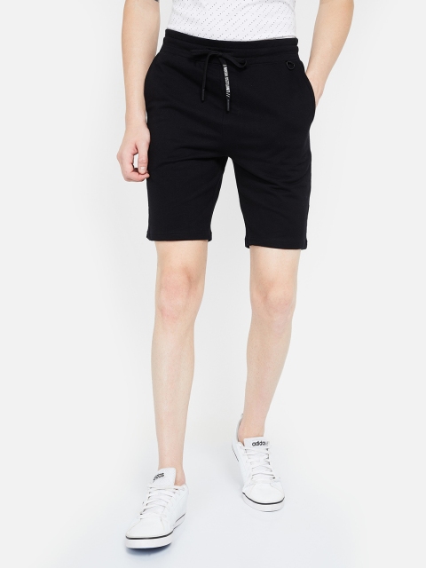 

Forca by Lifestyle Men Black Solid Slim Fit Regular Shorts