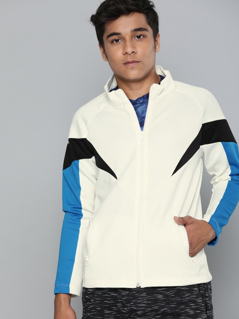 

HRX by Hrithik Roshan Boys White Solid U-17 Sporty Training Jackets