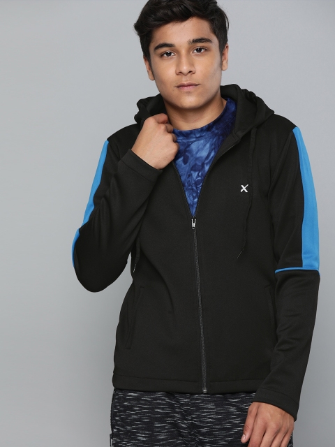 

HRX By Hrithik Roshan Boys Black Training U-17 Colorblocked Jackets