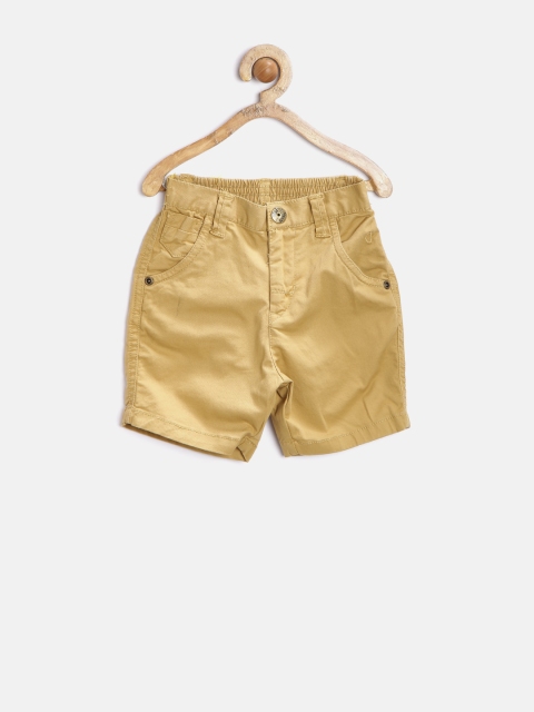 

Gini & Jony Boys Camel Brown 3/4th Shorts