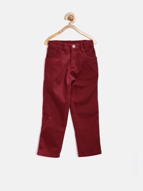 

Gini & Jony Girls Maroon Trousers