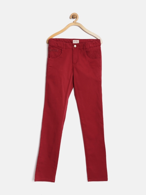 

Gini & Jony Girls Maroon Trousers