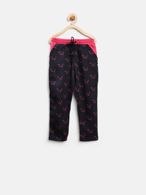 

GJ UNLTD Jeans Girls Black Printed Trousers