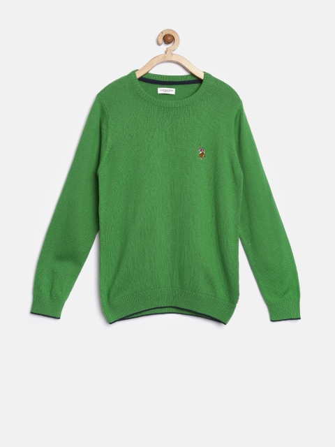 

U.S. Polo Assn. Kids Boys Green Sweater
