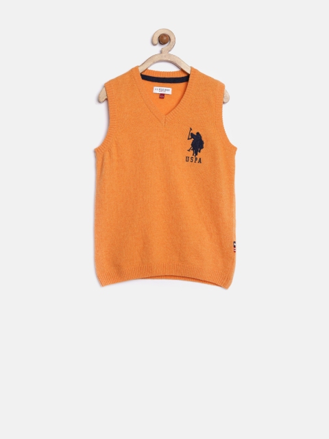 

U.S. Polo Assn. Kids Boys Orange Sweater