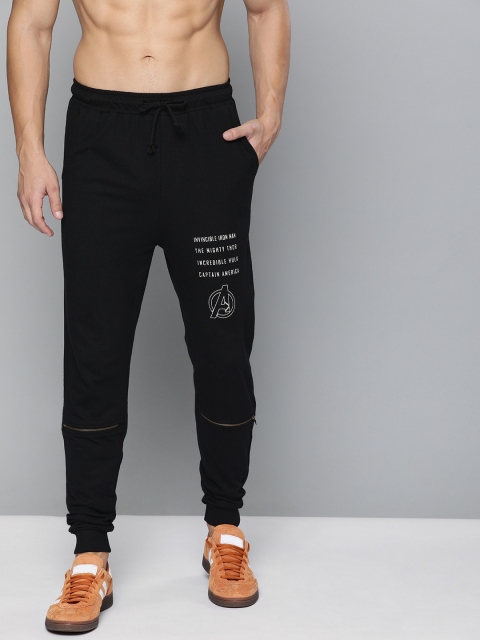 

Kook N Keech Marvel Avengers Black Printed Straight Fit Joggers