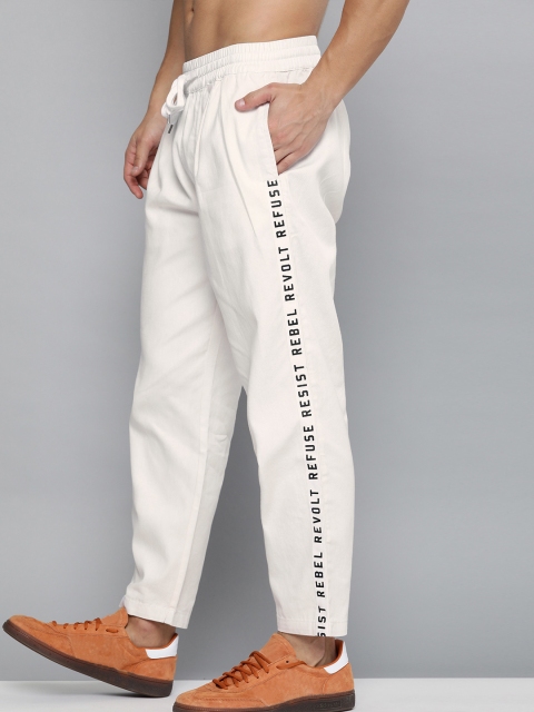 

Kook N Keech Men White Printed Track Pant