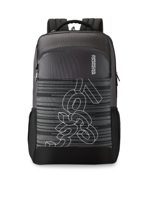 

AMERICAN TOURISTER Unisex Black Alphanumeric Backpack