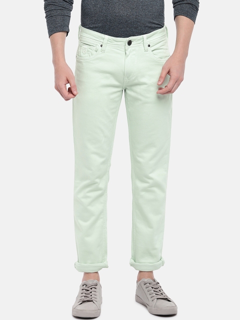 

Easies Men Cream-Coloured Slim Fit Mid-Rise Clean Look Jeans